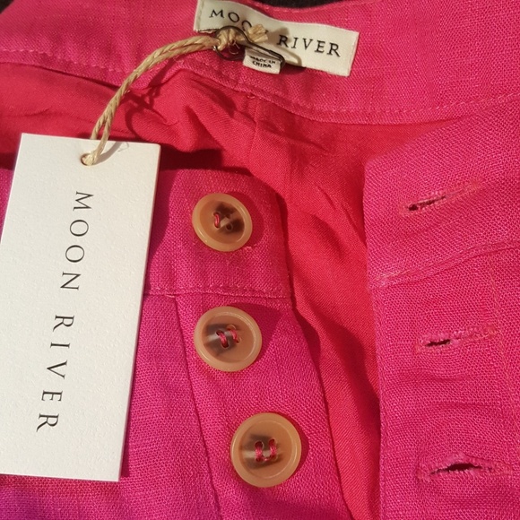 Anthropologie Avitus Button Front Linen Shorts - Picture 7 of 8